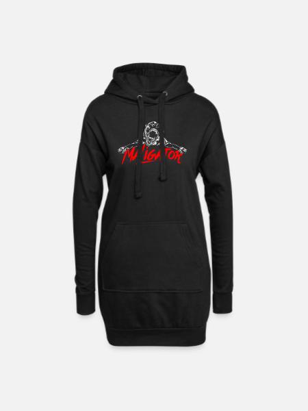 Maligator - Belgian Malinois Hunde Hund Wilsigns - Hoodie-Kleid - Schwarz