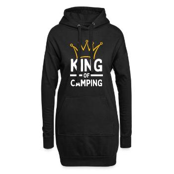 CAMPING CAMPING CAMPING TENT KING - Sweat-shirt à capuche long Femme - noir - Devant