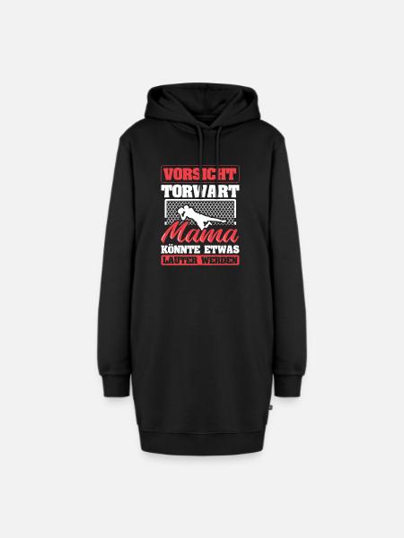 Torwart - Hoodie-Kleid - Schwarz