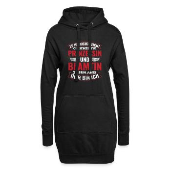 Gleichzeitig Prinzessin Und Beamtin Sein Beamter - Hoodie-Kleid - Schwarz - Vorne