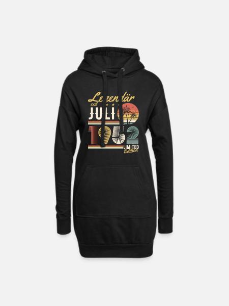 Legendär Seit Juli 1952 Limited Edition - Hoodie-Kleid - Schwarz