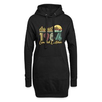 Août 1984 Cadeau d’anniversaire en édition limitée - Sweat-shirt à capuche long Femme - noir - Devant