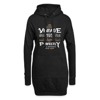 Août 1951 naissance Legends Birthday - Sweat-shirt à capuche long Femme - noir - Devant