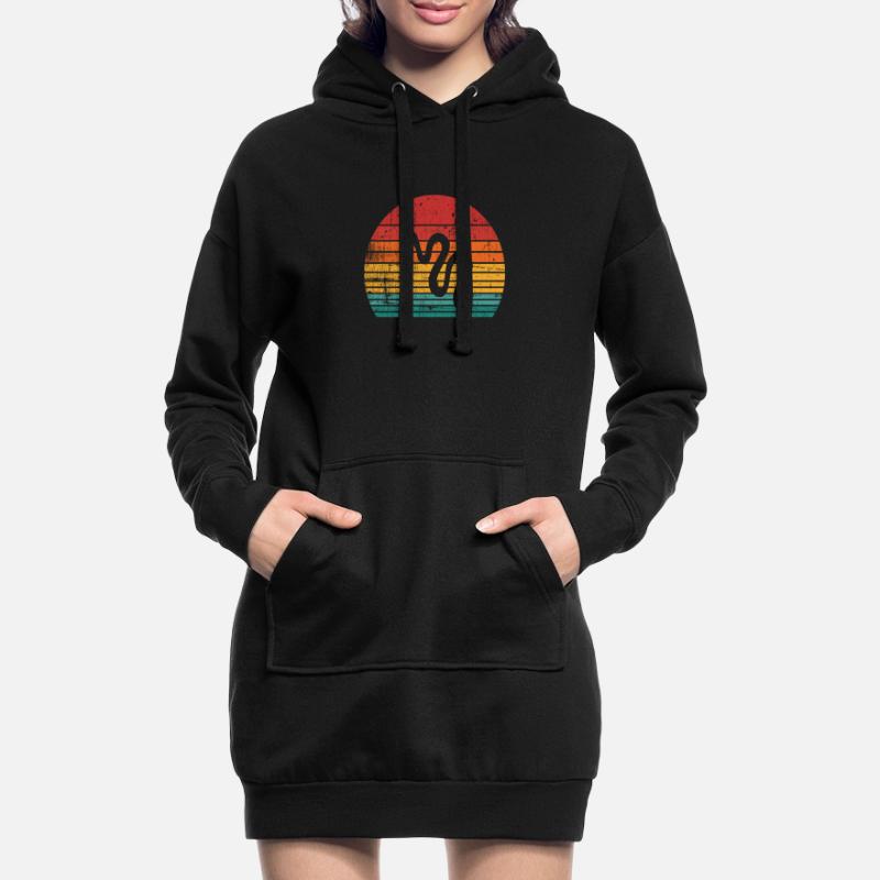 Snake Retro Reptile Python Gift idea Hoodie-Kleid