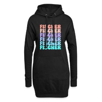 Idée cadeau d’été pour le groupe d’équipe Fischer en famille - Sweat-shirt à capuche long Femme - noir - Devant