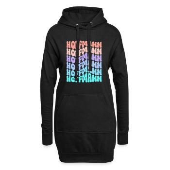 Hoffmann Retro Nachname Familie Geschenk - Hoodie-Kleid - Schwarz - Vorne