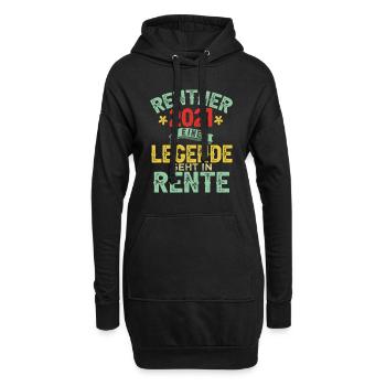 Rentner eine Legende verlässt das Gelände - Hoodie-Kleid - Schwarz - Vorne