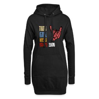 Cette fille rock depuis 1978 | Rock’n’Roll | Geschen - Sweat-shirt à capuche long Femme - noir - Devant