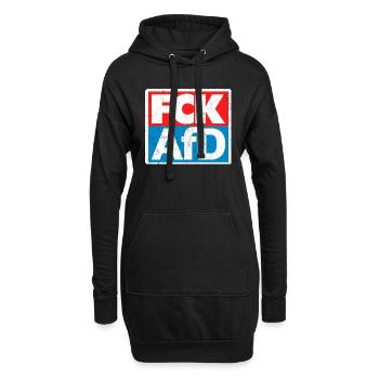 FCK AFD - Hoodie-Kleid - Schwarz - Vorne