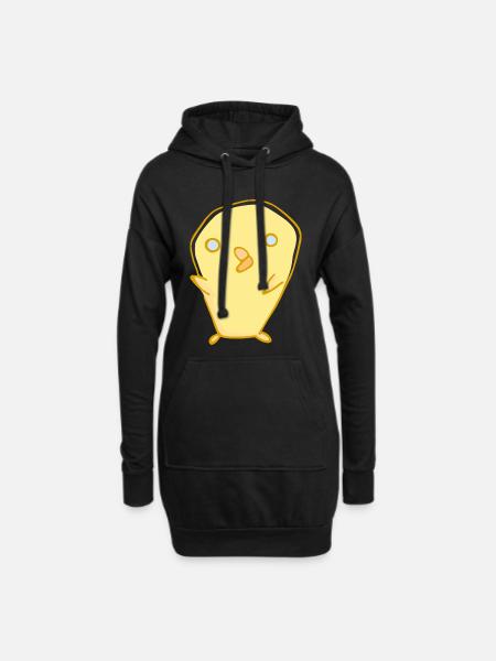 Cute little duck - Hoodie Dress - black