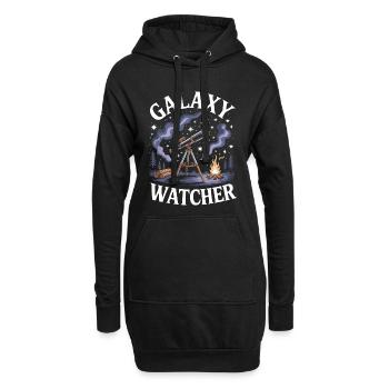 Observateur de la Galaxie - Sweat-shirt à capuche long Femme - noir - Devant