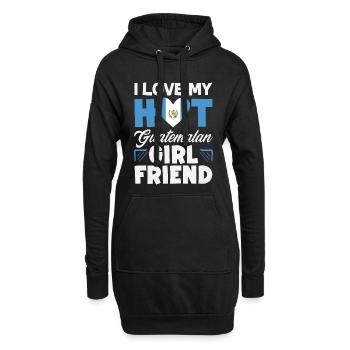 Guatemala Flagge T-Shirt Stolz & Heimat Chapín - Hoodie-Kleid - Schwarz - Vorne