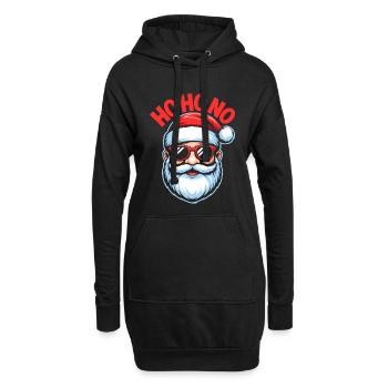 Ho Ho No Design - Sweat-shirt à capuche long Femme - noir - Devant