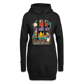 Dernière commande à minuit – Diner Humor - Sweat-shirt à capuche long Femme - noir - Devant