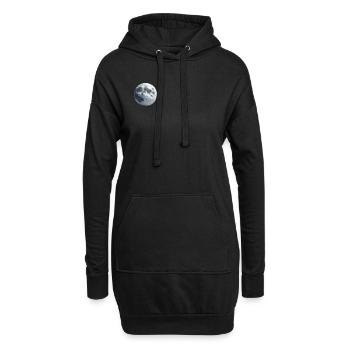 Polygone de la Lune - Sweat-shirt à capuche long Femme - noir - Devant