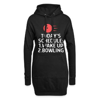 Bowling Dictons Bowling Bowler Skittles Cadeau - Sweat-shirt à capuche long Femme - noir - Devant