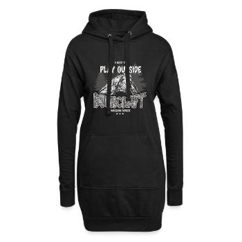 Bushcraft J’ai besoin de jouer à l’extérieur de l’abri extérieur - Sweat-shirt à capuche long Femme - noir - Devant