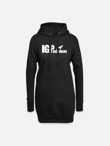 IGP DOBERMANN Hund Hunde Wilsigns Hundesport - Hoodie-Kleid - Schwarz