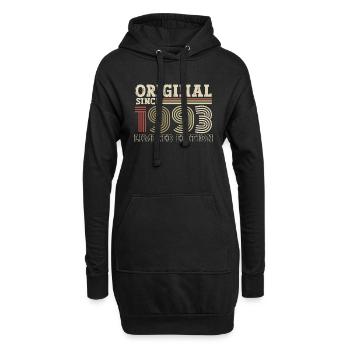 Original seit 1993 Jahrgang Geburtstag Geschenk - Hoodie-Kleid - Schwarz - Vorne