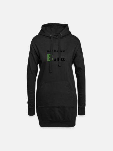 Catch the green Bullitt - Hoodie-Kleid - Schwarz
