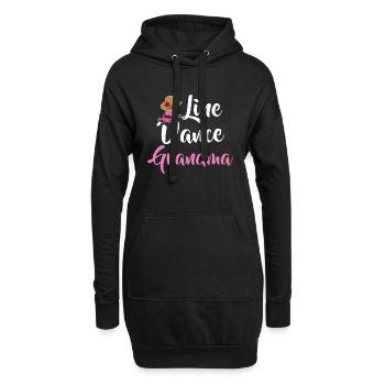 Line Dance Grandma Line Dancing Oma Country Musik - Hoodie-Kleid - Schwarz - Vorne