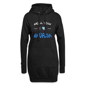 Bayern Bavaria - Hoodie-Kleid - Schwarz - Vorne