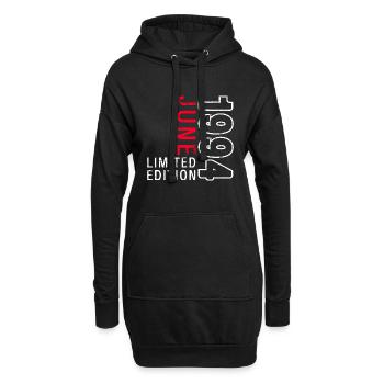 Original June 1994 Born 1994 30th Birthday - Hoodie Dress - black - Front