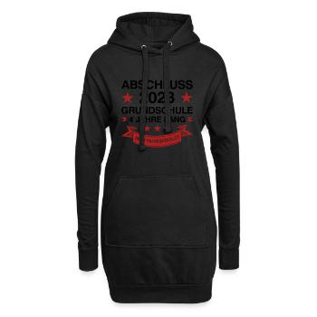 Grundschule Abschluss 2023 Grundschüler Geschenk - Hoodie-Kleid - Schwarz - Vorne