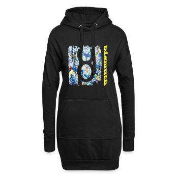 wismuth e 205 - Hoodie-Kleid - Schwarz - Vorne
