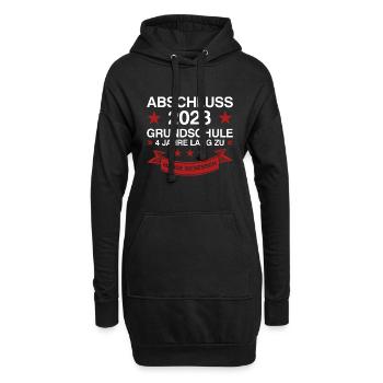 Grundschule Abschluss 2023 Gymnasiast Geschenk - Hoodie-Kleid - Schwarz - Vorne