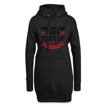 Grundschule Abschluss 2023 Grundschüler Geschenk - Hoodie-Kleid - Schwarz - Vorne