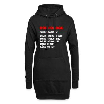 Schorle Pfälzer Wein Geschenk - Hoodie-Kleid - Schwarz - Vorne