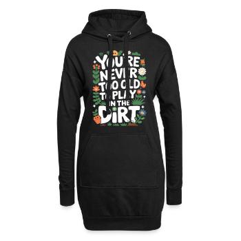 Jardinier Plantes de jardin Jardinage - Sweat-shirt à capuche long Femme - noir - Devant