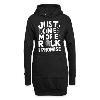 Experte für Geologie Gestein Geologe - Hoodie-Kleid - Schwarz - Vorne