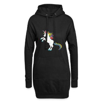 Unicorn Unicorn Unicorn - Sweat-shirt à capuche long Femme - noir - Devant