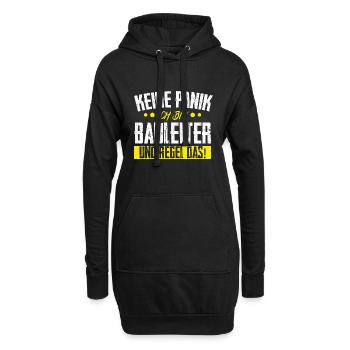 Bauleiter Bauaufsicht Bauleitung Geschenk - Hoodie-Kleid - Schwarz - Vorne