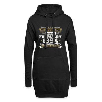 30. Geburtstag Oldtimer Februar Jahrgang 1994 - Hoodie-Kleid - Schwarz - Vorne