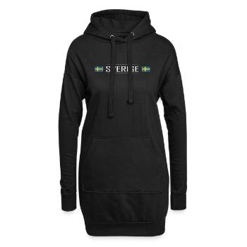 Sverige Land Schweden Skandinavien Urlaub - Hoodie-Kleid - Schwarz - Vorne