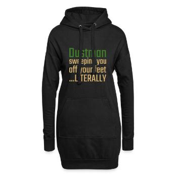 Dustman Valentinstag Sweeping you - Hoodie-Kleid - Schwarz - Vorne