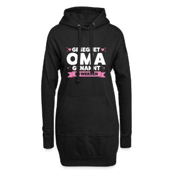 Oma Großmutter Omi Geschenk - Hoodie-Kleid - Schwarz - Vorne