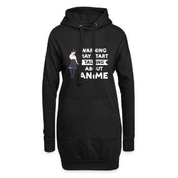 Anime merch Anime Anime Merchandise Geschenk - Hoodie-Kleid - Schwarz - Vorne
