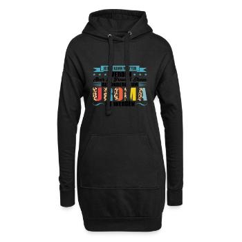 Uroma Familie Urgroßmutter Geschenk - Hoodie-Kleid - Schwarz - Vorne