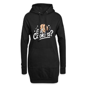 Cookies Cookie Biscuits Biscuits Chocolate - Hoodie Dress - black - Front