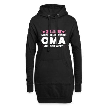 Oma Großmutter Großmütter Geschenk - Hoodie-Kleid - Schwarz - Vorne