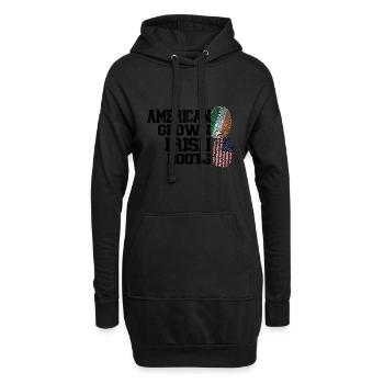 Irland Irisch Irische Wurzeln Geschenk - Hoodie-Kleid - Schwarz - Vorne