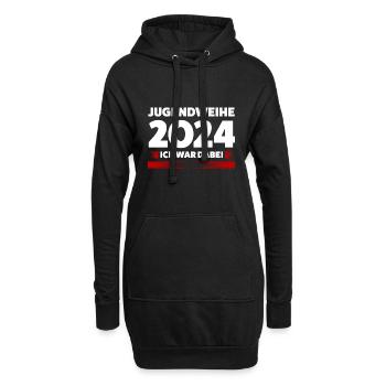 Jugendweihe 2024 Jugend Jugendfeier 2024 Geschenk - Hoodie-Kleid - Schwarz - Vorne