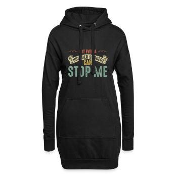 Schulterchirurgie Schulterchirurgie Erholung Gesch - Hoodie-Kleid - Schwarz - Vorne