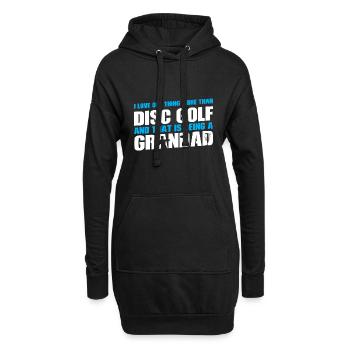 Discgolfer Discgolf Discgolfing Geschenk - Hoodie-Kleid - Schwarz - Vorne