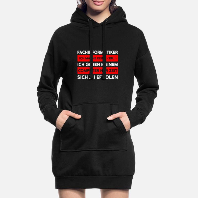 Fachinformatiker Beruf Coder Geschenk Hoodie-Kleid