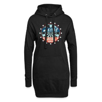 Evolution Darts Dartspieler Dartboard Dartpfeil - Hoodie-Kleid - Schwarz - Vorne